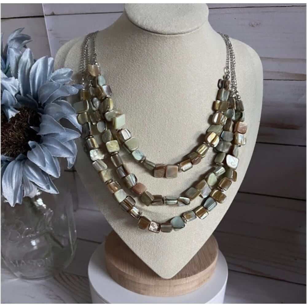 Bohemian Style Beaded 3-Layered Necklaces NWT
